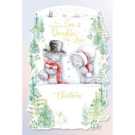 Wonderful Son & Daughter In Law Handmade Me to You Bear Christmas Card £4.25